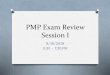 PMP Exam Review Session - ADV Consultants