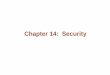 Chapter 14: Security