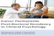 Kaiser Permanente Post-Doctoral Residency in Clinical 