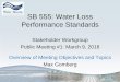 SB 555: Water Loss Performance Standards