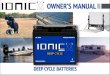 Owners Manual - Your Lithium Deep Cycle Batteries & Products