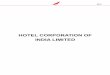 HOTEL CORPORATION OF INDIA LIMITED