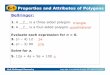 6-1 Properties and Attributes of Polygons
