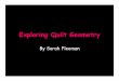 Exploring Quilt Geometry - Delta State University
