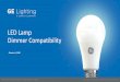 LED Lamp Dimmer Compatibility - GE Lighting