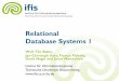 Relational Database Systems 1