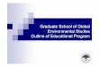 Graduate School of Global Environmental Studies Outline of 