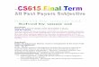 CS615 Finalterm Solved Subjective by Umair Sid