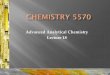Advanced Analytical Chemistry Lecture 18