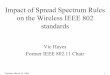 Impact of Spread Spectrum Rules on the Wireless IEEE 802 