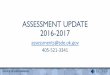 ASSESSMENT UPDATE 2016-2017
