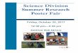 Science Division Summer Research Poster Fair