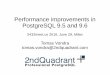 Performance improvements in PostgreSQL 9.5 and 9
