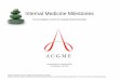 Internal Medicine Milestones - ACGME Home