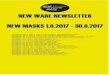NEW WARE NEWSLETTER NEW MASKS 1.8.2017 - 30.8