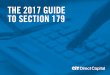THE 2017 GUIDE TO SECTION 179