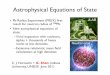 Astrophysical Equations of State