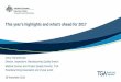 This year’s highlights and what’s ahead for 2017