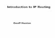 Introduction to IP Routing