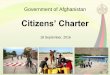 Government of the Islamic Republic of Afghanistan Citizens 