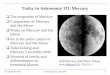 Today in Astronomy 111: Mercury