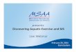 Discovering Aquac Exercise and MS - MSAA