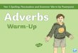 Year 3 Adverbs Warm Up PowerPoint