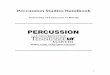 UTM Percussion Studies Handbook