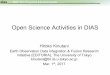 Open Science Activities in DIAS - Kyoto U