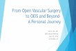 From Open Vascular Surgery to OEIS and Beyond- A Personal 