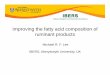 Improving the fatty acid composition of rumit dtinant products