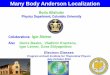 Many Body Anderson Localization - UC Santa Barbara