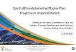 South Africa Automotive Master Plan: Progress on 