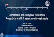 Directorate for Biological Sciences: Research and 