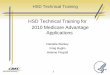 Technical HSD Training - CMS