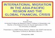 INTERNATIONAL MIGRATION IN THE ASIA-PACIFIC REGION …