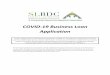COVID-19 Business Loan Application Template - slbdc.com