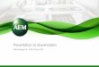 AEM Holdings Ltd | AGM 26 April 2018