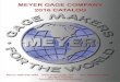 MEYER GAGE COMPANY 2016 CATALOG