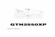 Operator's Manual, GTH 2550 XP B, 954567116, 2001-02, Ride 