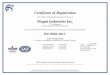 Certificate of Registration Magni Industries Inc