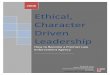 Ethical, Character Driven Leadership