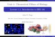 Lecture 1.1: Introduction to BIO 181