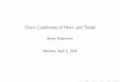 Chain Conditions of Horn and Tarski