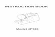 INSTRUCTION BOOK - Janome America: World's Easiest …