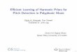 Efficient Learning of Harmonic Priors for Pitch Detection 