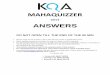 Mahaquizzer 2013 Answers - Karnataka Quiz Association