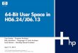 64-Bit User Space in H06.24/J06