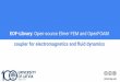 EOF-Library: Open-source Elmer FEM and OpenFOAM coupler 
