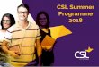 CSL Summer Programme 2018